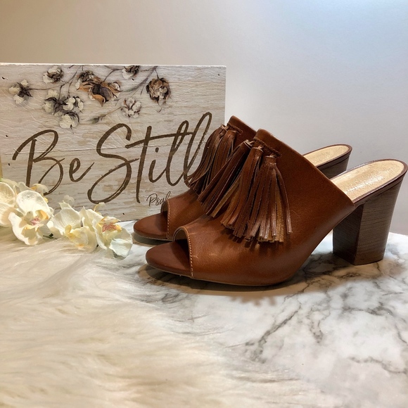 Five Worlds Shoes - Five Worlds CHARRO SANDAL Mules Brown Fringe, 10